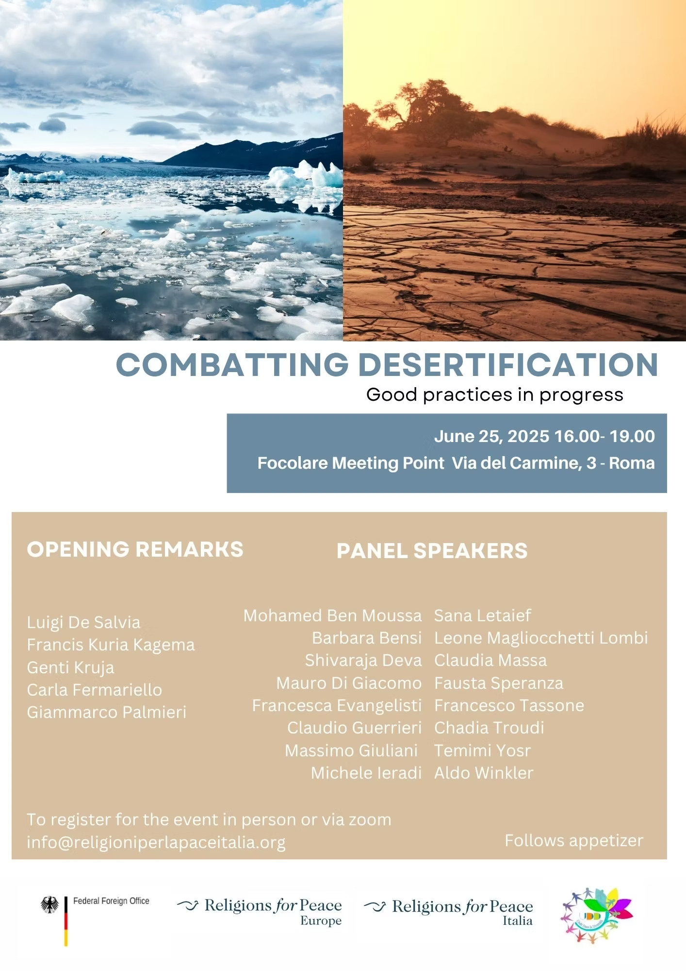 Comunità, conoscenza e cooperazione: l’intervento di Mauro Di Giacomo alla conferenza “Combatting Desertification – Good Practices in Progress”